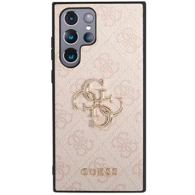 Guess zaščitni ovitek Big Metal Logo Pink Hard Case, Samsung Galaxy S23 Ultra