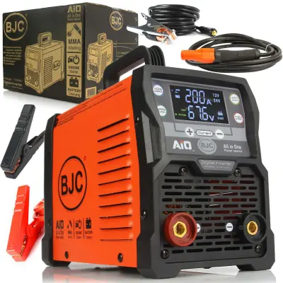 3v1 MMA LCD inverter varilni aparat 200A in 12-24V polnilec 500Ah AIO ZAG BJC