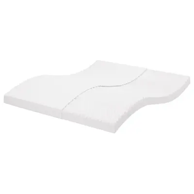 vidaXL Vzmetnica iz pene bela 160x200 cm 7-conska trdota 20 ILD