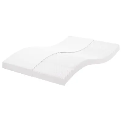 vidaXL Vzmetnica iz pene bela 140x200 cm 7-conska trdota 20 ILD
