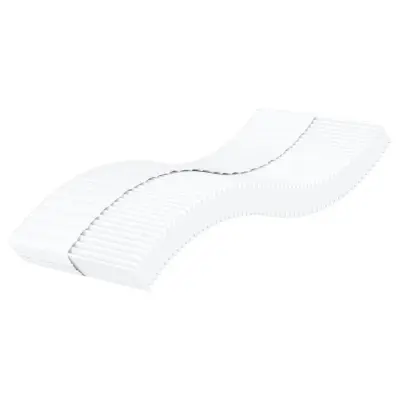 vidaXL Vzmetnica iz pene bela 100x200 cm trdota H2 H3