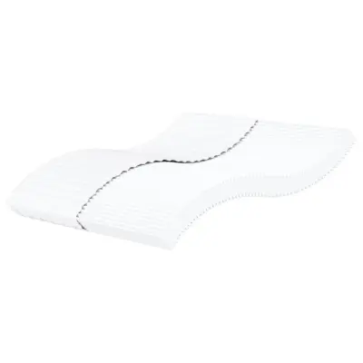 vidaXL Vzmetnica iz pene bela 200x200 cm trdota H2 H3