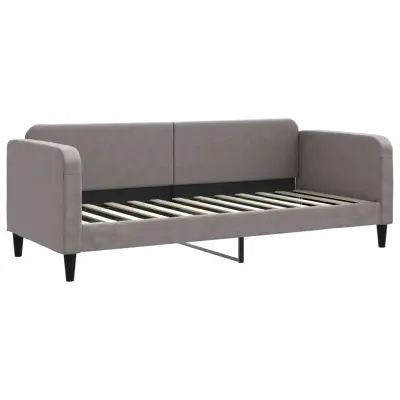 vidaXL Raztegljiv kavč taupe 80x200 cm blago