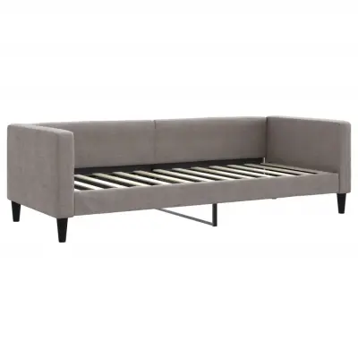 vidaXL Raztegljiv kavč taupe 80x200 cm blago
