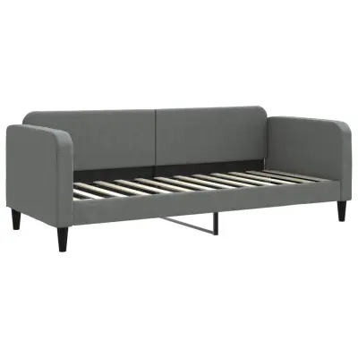 vidaXL Raztegljiva postelja temno siva 80x200 cm blago