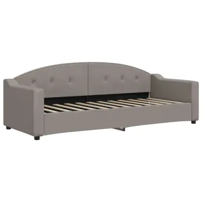 vidaXL Raztegljiv kavč taupe 80x200 cm blago