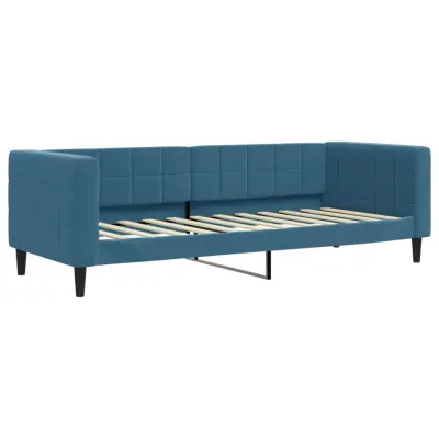 vidaXL Raztegljiva postelja modra 80x200 cm žamet