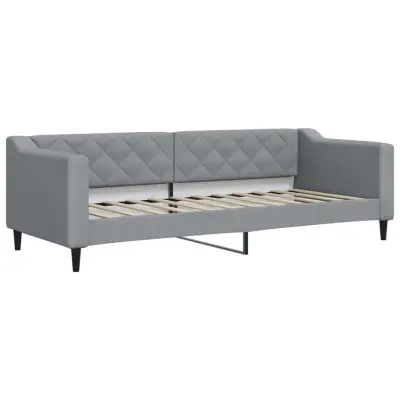 vidaXL Raztegljiva postelja svetlo siva 80x200 cm blago