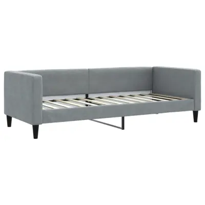 vidaXL Raztegljiva postelja svetlo siva 80x200 cm blago