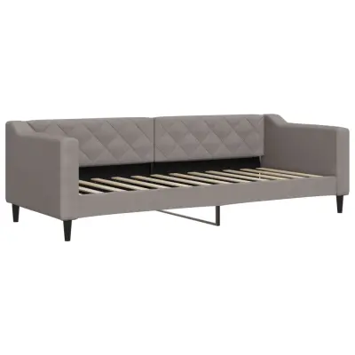 vidaXL Raztegljiv kavč taupe 80x200 cm blago