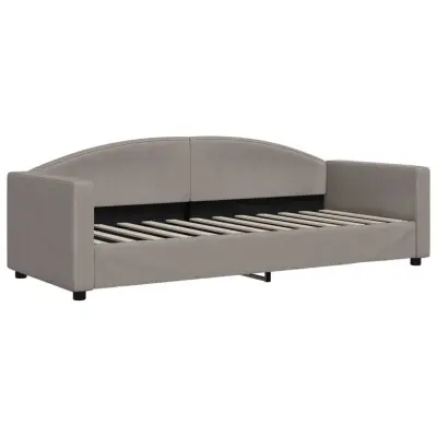 vidaXL Raztegljiv kavč taupe 80x200 cm blago