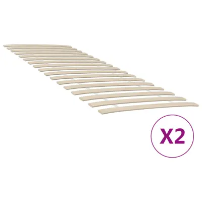 vidaXL Letveno posteljno dno s 34 letvicami 2 kosa 80x200 cm