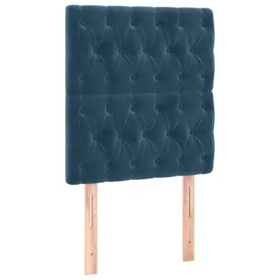 vidaXL Posteljno vzglavje 2 kosa temno zeleno 80x7x78/88 cm žamet