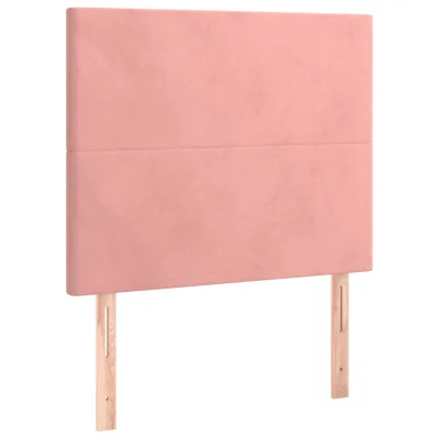 vidaXL Posteljno vzglavje 2 kosa roza 80x5x78/88 cm žamet