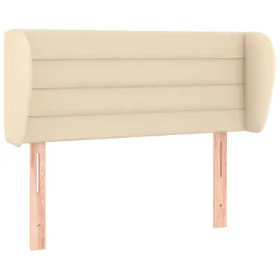 vidaXL Vzglavje z ušesi krem 93x23x78/88 cm blago
