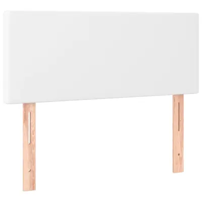 vidaXL Posteljno vzglavje belo 90x5x78/88 cm umetno usnje