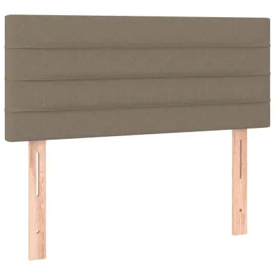vidaXL Posteljno vzglavje taupe 90x5x78/88 cm blago