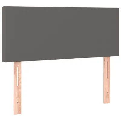 vidaXL Posteljno vzglavje sivo 80x5x78/88 cm umetno usnje