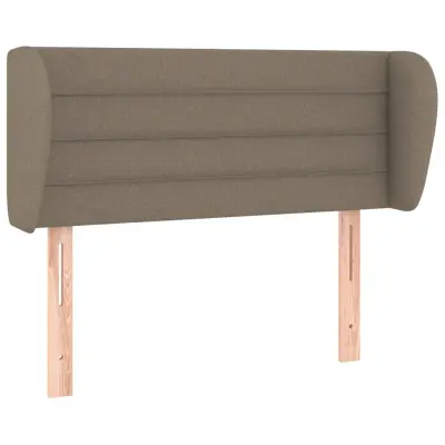 vidaXL Vzglavje z ušesi taupe 83x23x78/88 cm blago