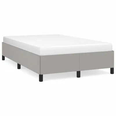 vidaXL Posteljni okvir brez vzmetnice svetlo siv 120x200 cm blago