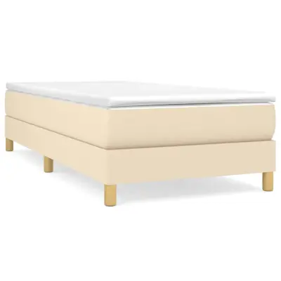 vidaXL posteljni okvir brez vzmetnice Cream 80x200 cm Tkanina