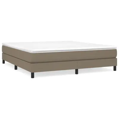 vidaXL Posteljni okvir brez vzmetnice taupe 180x200 cm blago