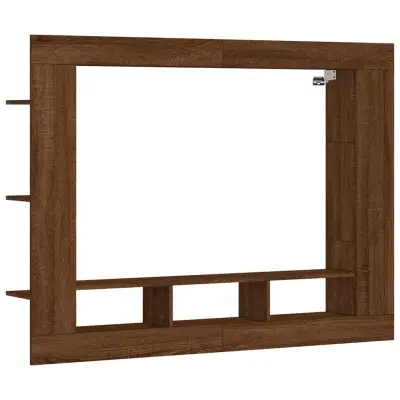 vidaXL TV omarica rjavi hrast 152x22x113 cm inženirski les
