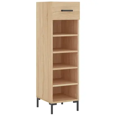 vidaXL Omarica za čevlje sonoma hrast 30x35x105 cm inženirski les