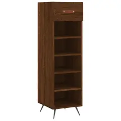 vidaXL Omarica za čevlje rjavi hrast 30x35x105 cm inženirski les