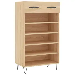 vidaXL Omarica za čevlje sonoma hrast 60x35x105 cm inženirski les