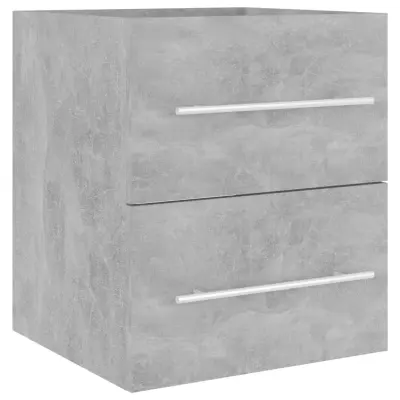 vidaXL Omarica za umivalnik betonsko siva 41x38,5x48 cm inženirski les