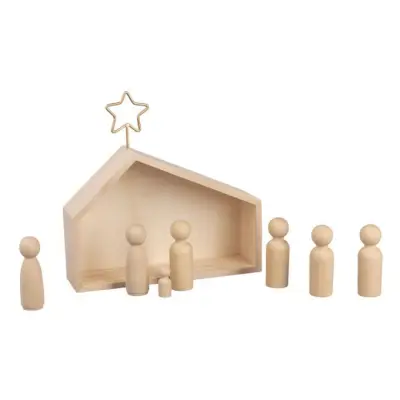 Jaslice - hlevček + figure 9 delni set