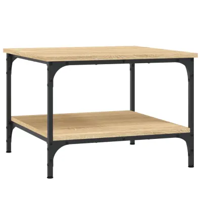 vidaXL Klubska mizica sonoma hrast 55x55x40 cm inženirski les