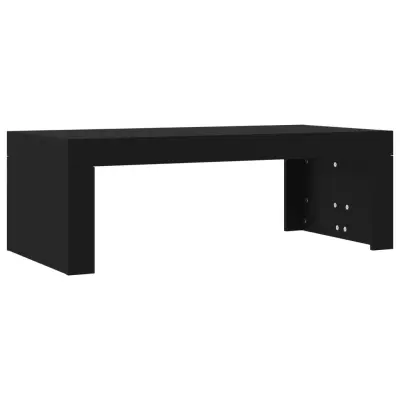 vidaXL Klubska mizica črna 102x50x36 cm inženirski les