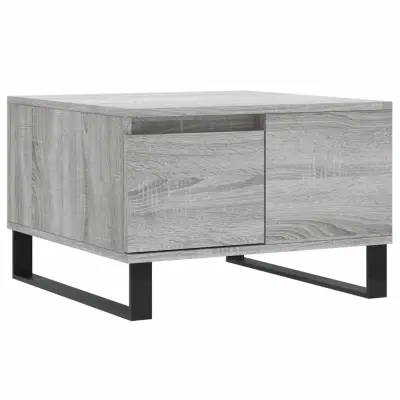 vidaXL Klubska mizica siva sonoma 55x55x36,5 cm inženirski les