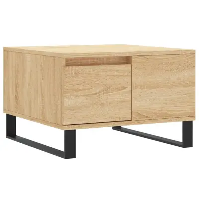 vidaXL Klubska mizica sonoma hrast 55x55x36,5 cm inženirski les