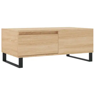 vidaXL Klubska mizica sonoma hrast 90x50x36,5 cm inženirski les
