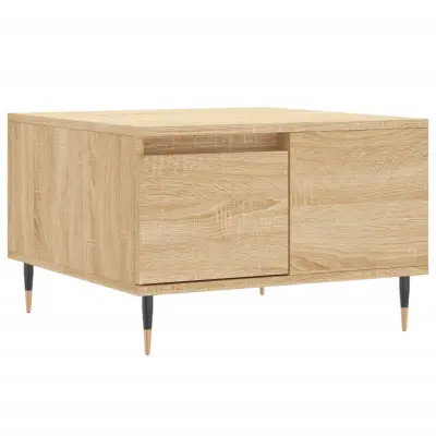 vidaXL Klubska mizica sonoma hrast 55x55x36,5 cm inženirski les