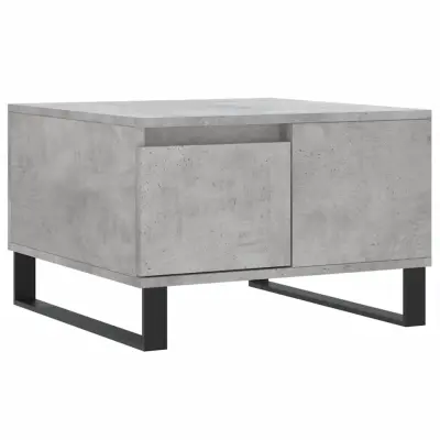 vidaXL Klubska mizica betonsko siva 55x55x36,5 cm inženirski les