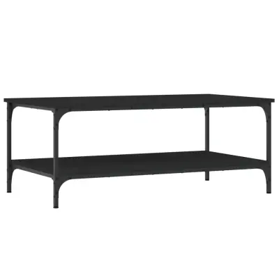 vidaXL Klubska mizica črna 100x55x40 cm inženirski les