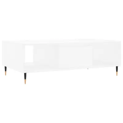 vidaXL Klubska mizica bela 104x60x35 cm inženirski les