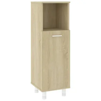 vidaXL Kopalniška omarica sonoma hrast 30x30x95 cm iverna plošča