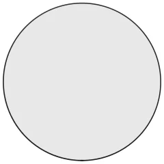 vidaXL Stensko ogledalo črno Ø 60 cm okroglo