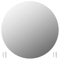 vidaXL Stensko ogledalo 70 cm okroglo steklo