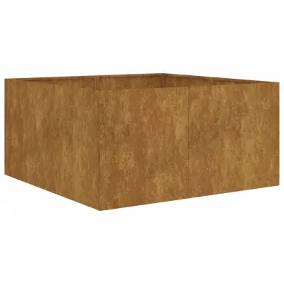 vidaXL Cvetlično korito 80x80x40 cm corten jeklo