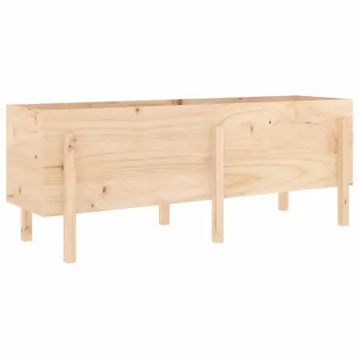 vidaXL Vrtna visoka greda 160x50x57 cm trdna borovina