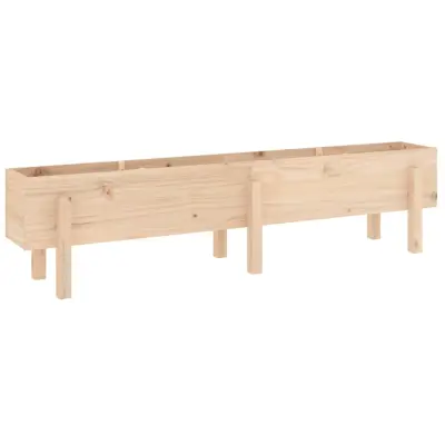 vidaXL Vrtna visoka greda 160x30x38 cm trdna borovina