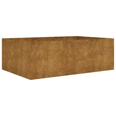 vidaXL Vrtna visoka greda 120x80x40 cm corten jeklo