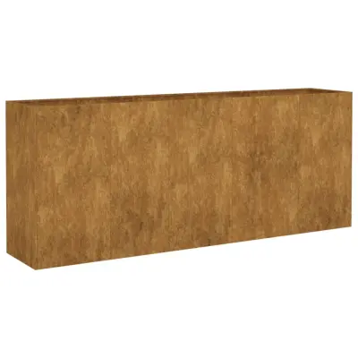 vidaXL Vrtna visoka greda 200x40x80 cm corten jeklo