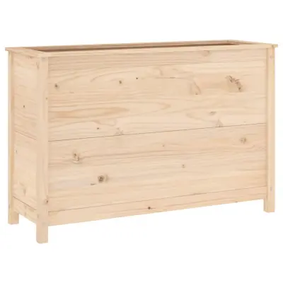 vidaXL Vrtna visoka greda 119,5x40x78 cm trdna borovina